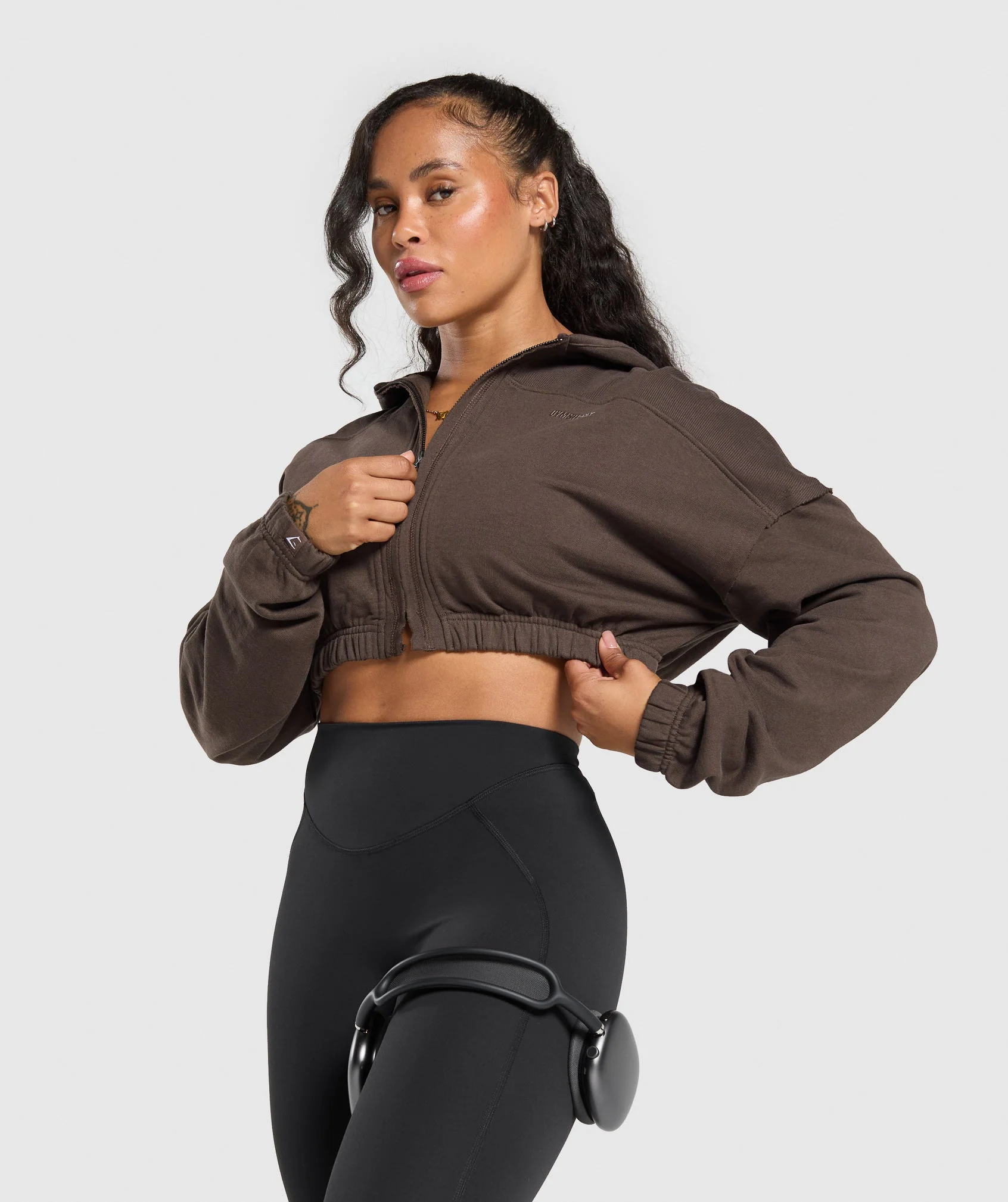 Superset Crop Zip Hoodie