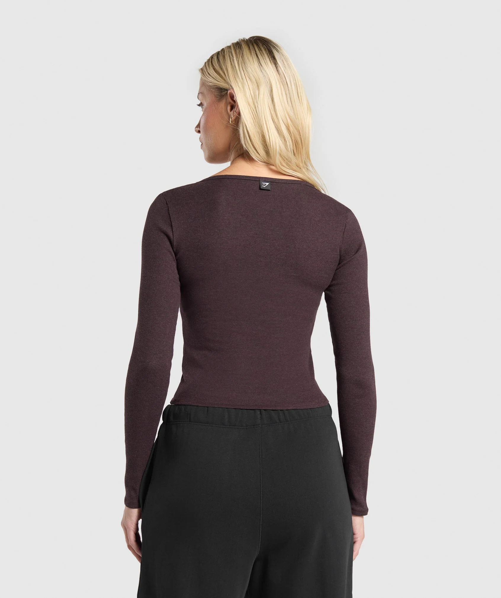 Rib Long Sleeve Top