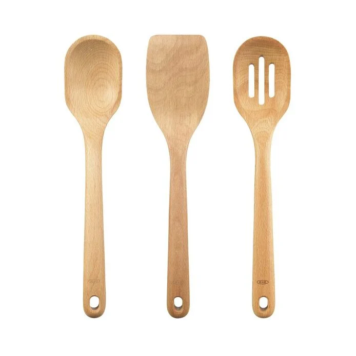 3 Piece Wooden Utensil Set
