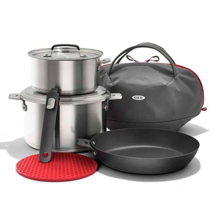 Outdoor Camp Cookware Set with Travel Bag