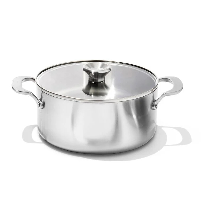 OXO Tri-Ply Stainless Non-Stick Mira Series 5.2 Qt Casserole with Lid