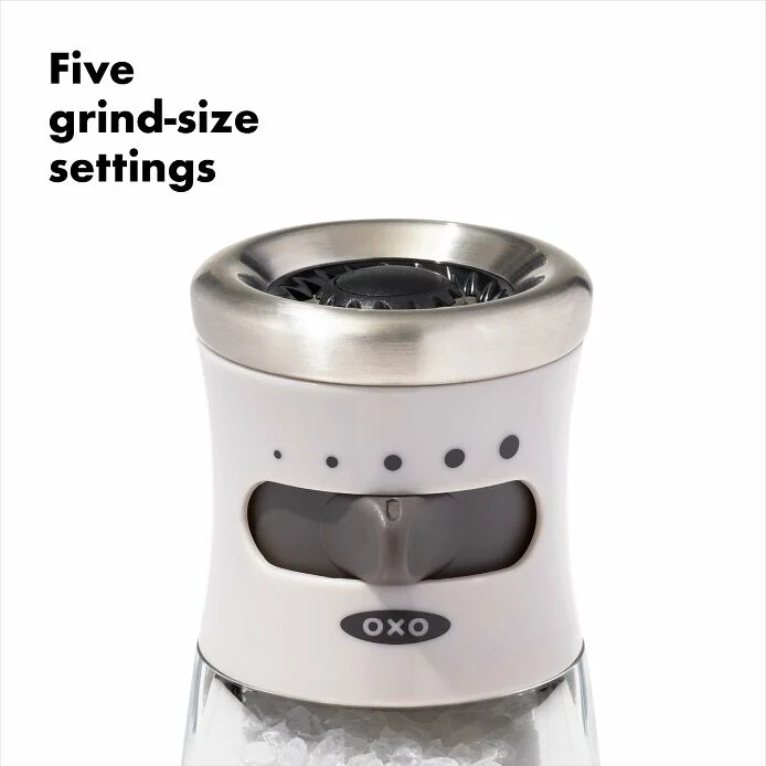 Contoured Mess-Free Salt Grinder