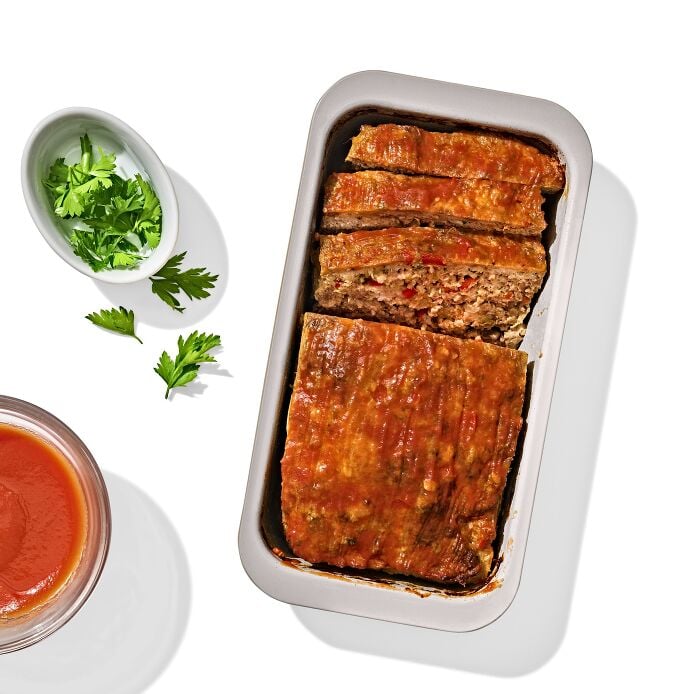 Non-Stick Pro Ceramic Coated Metal Bakeware 1 lb Loaf Pan - Biscuit