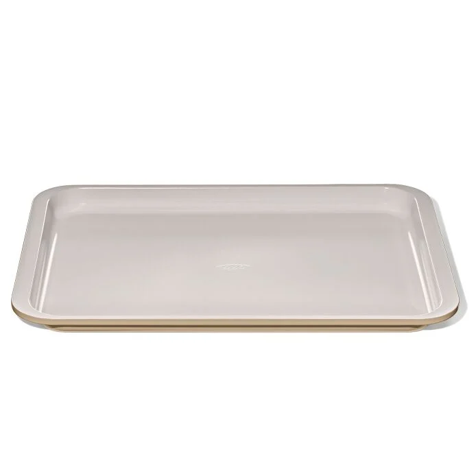 Non-Stick Pro Ceramic Coated Metal Bakeware Half Sheet Pan - Biscuit