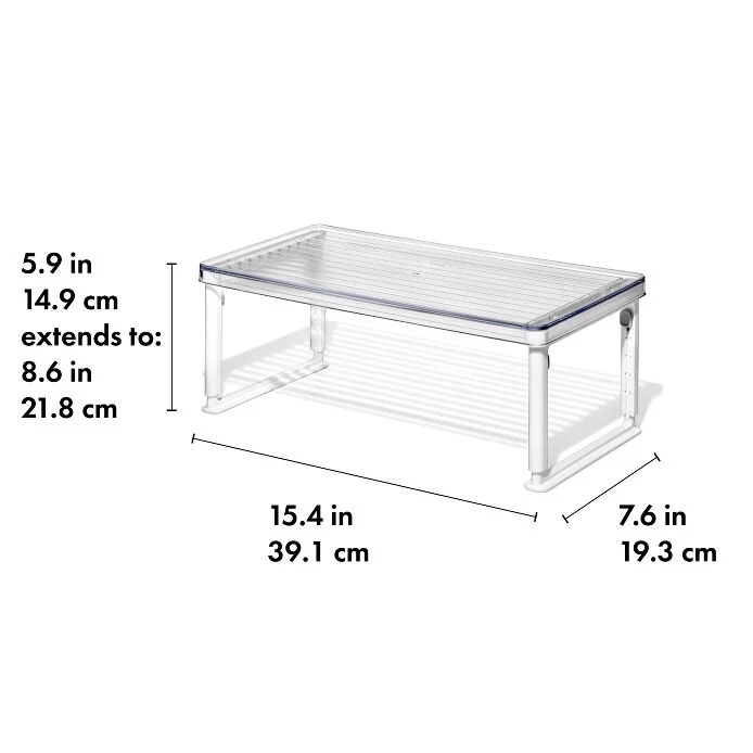 OXO Good Grips Adjustable Refrigerator Shelf Riser