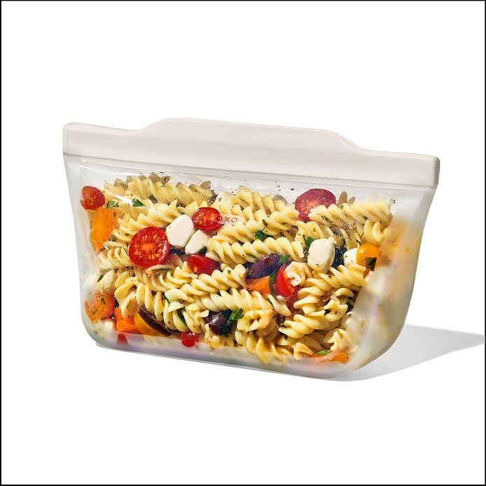 Silicone Reusable Bag - Stand-Up Quart (32 oz) - Oat