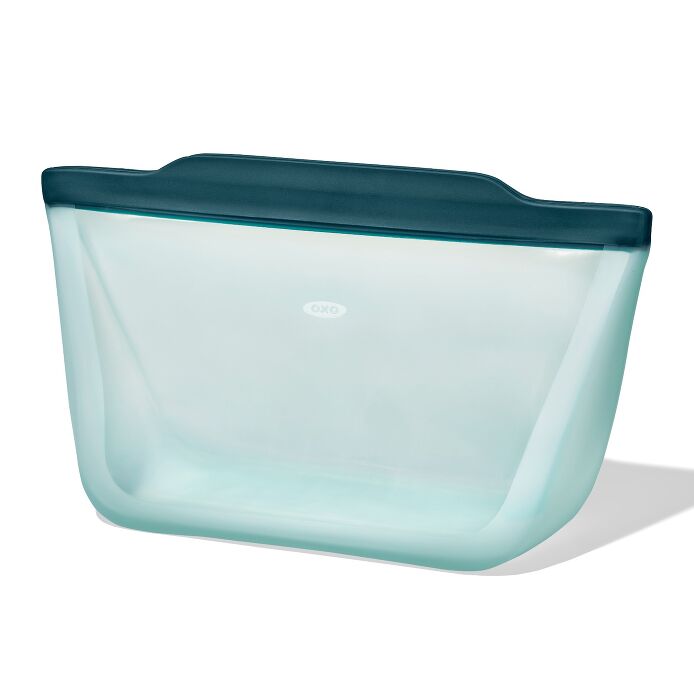OXO Good Grips Silicone Reusable Bag - Stand-Up Half Gallon (64 oz) - Lagoon