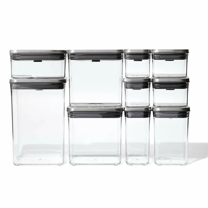 Steel 12-Piece POP Container Set