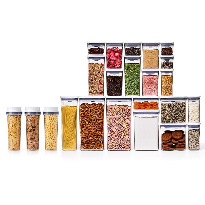 3 Piece Cereal Dispenser Set & 20-Piece POP Container Set Bundle