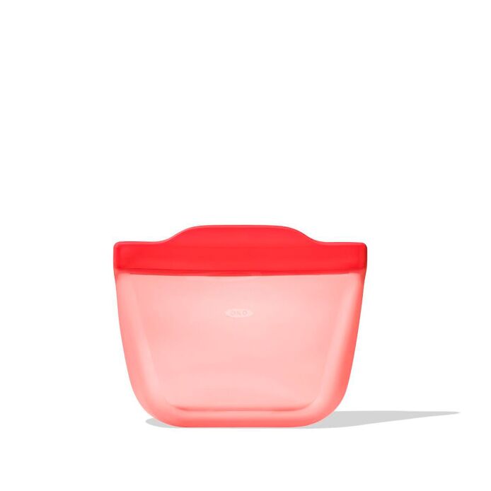 OXO Good Grips Silicone Reusable Bag - Stand-Up Snack (12 oz) – Watermelon