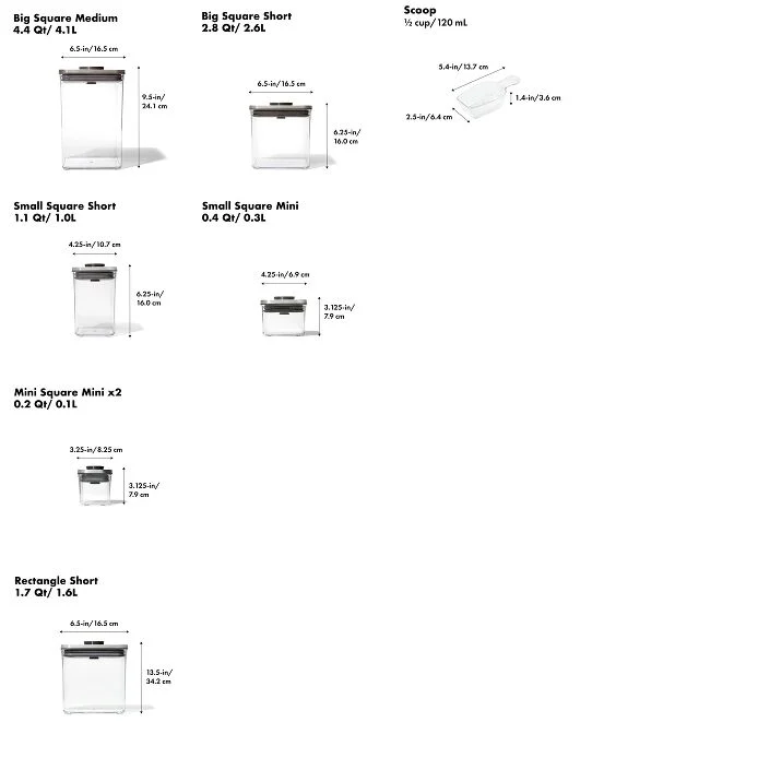 Steel 12-Piece POP Container Set