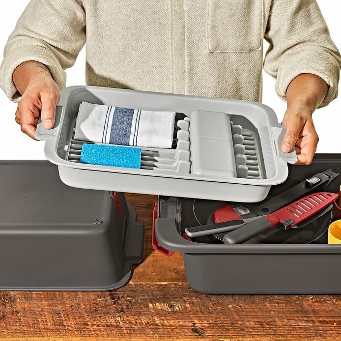 Outdoor Wash. Dry and Stow System