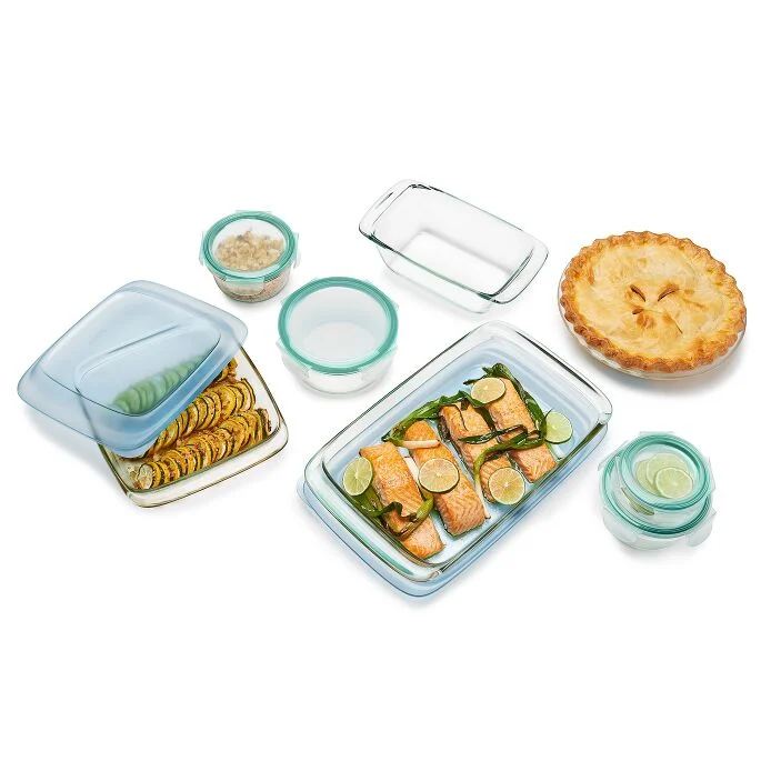 14-Piece Glass Bake. Serve & Store Set