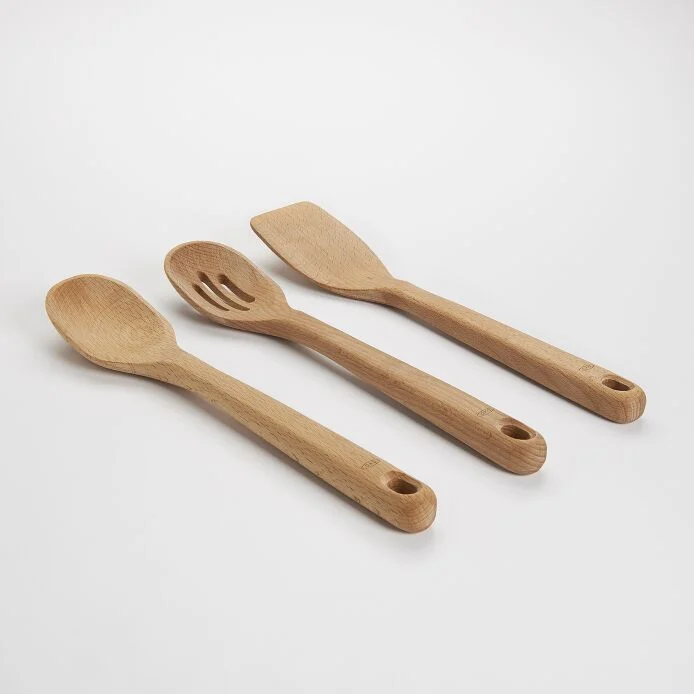 3 Piece Wooden Utensil Set
