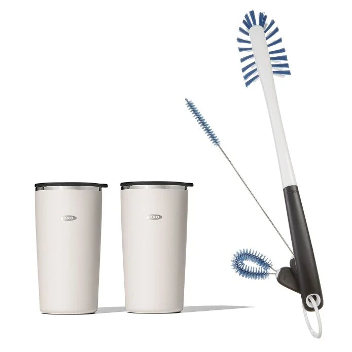 2-Pack Strive 16 oz. Insulated Tumbler with Bottle Brush Bundle