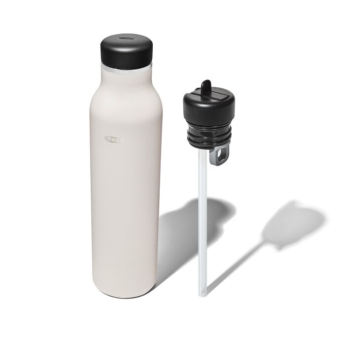 Strive 24 oz. Insulated Water Bottle & Strive Standard Straw Lid Bundle