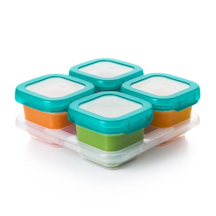 6 oz Baby Blocks™ Plastic Freezer Storage Containers