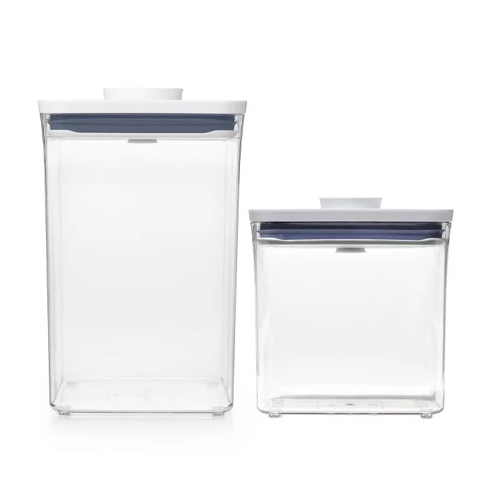 POP Container - Big Square Medium (44 Qt.) & POP Container - Rectangle Short (1.7 Qt.) Bundle