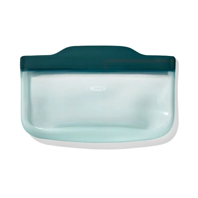 Silicone Reusable Bag - Snack Bag (12 oz) - Lagoon