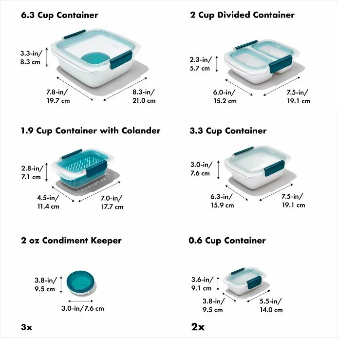 Prep & Go 20-Piece Container Set