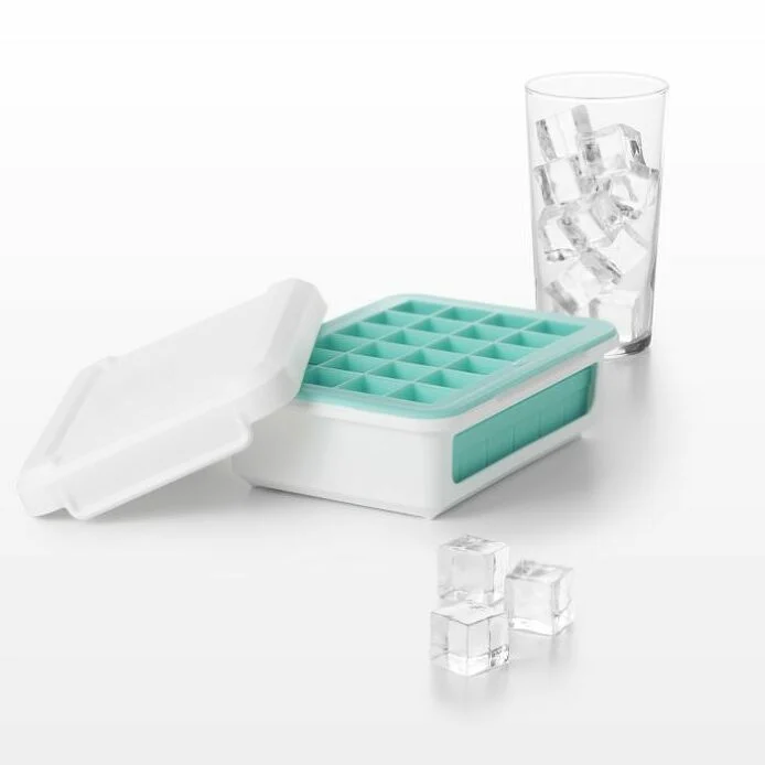 Covered Silicone Ice Cube Tray-Cocktail Cubes