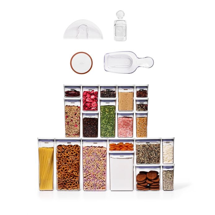 POP 4-Piece Baking Set & 20-Piece POP Container Set Bundle