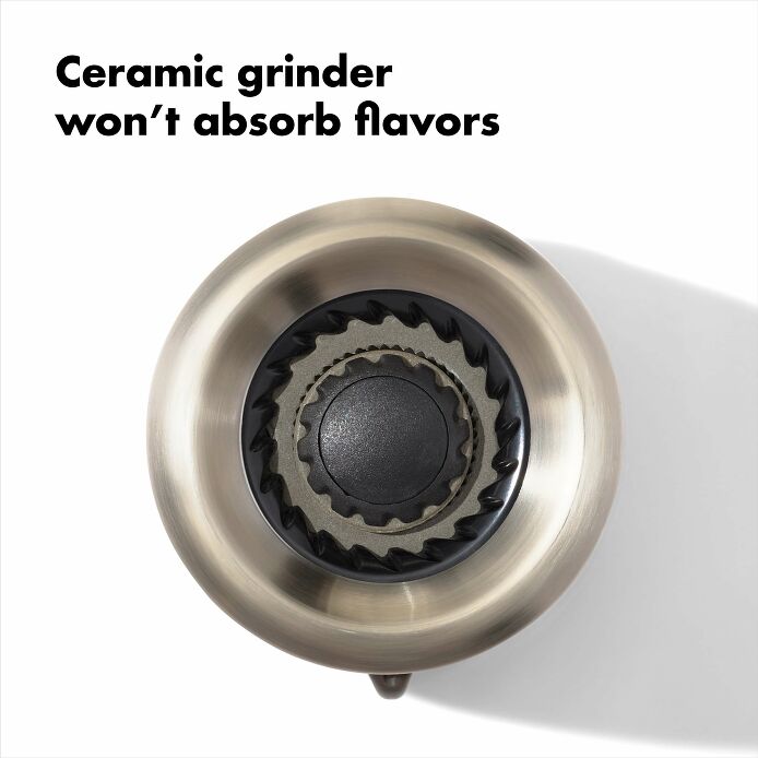 Contoured Mess-Free Salt Grinder