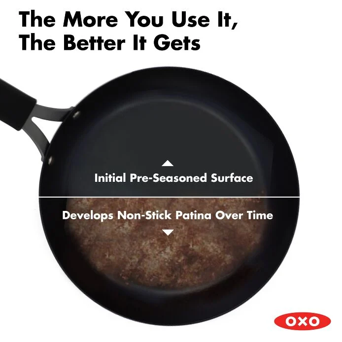 OXO Obsidian Carbon Steel 10
