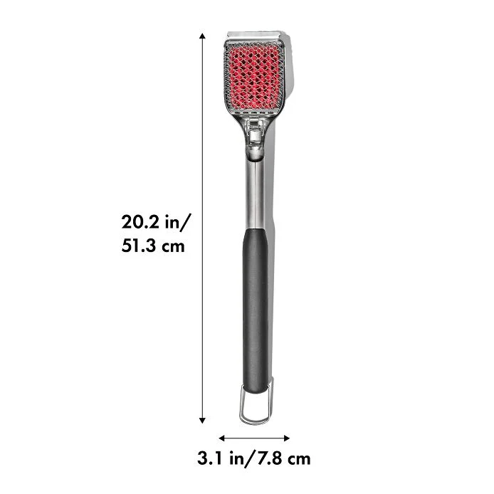 Coiled Grill Brush With Replaceable Head
