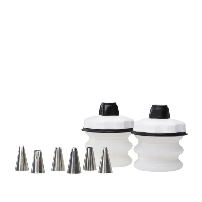 Baker's 8 Piece Silicone Decorating Bottle Kit