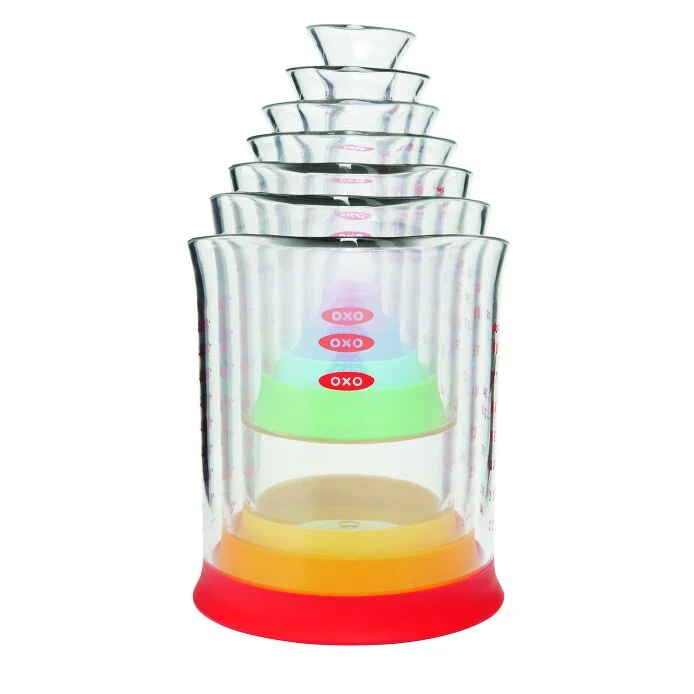 7 Piece Liquid Measuring Beaker Set