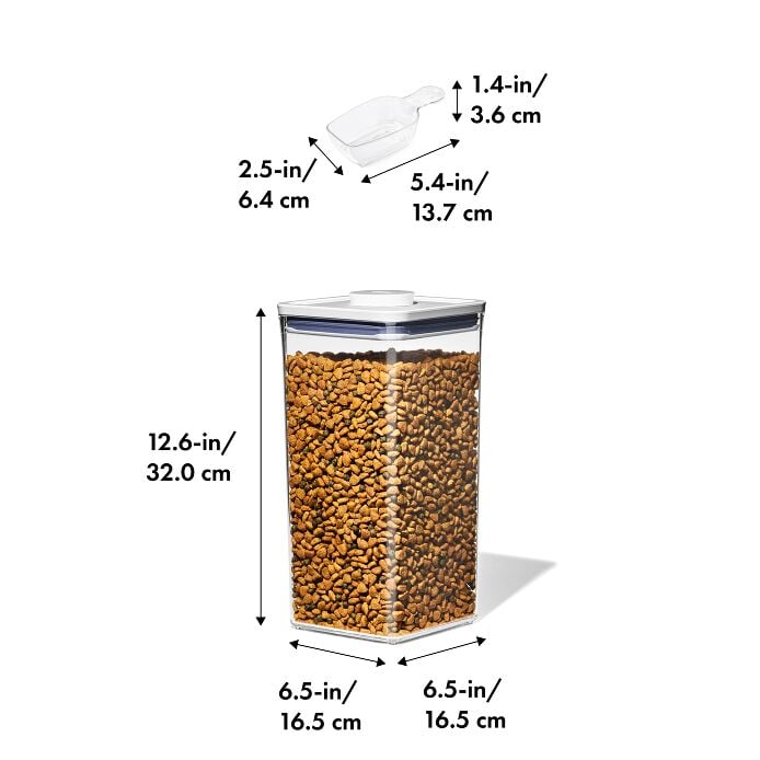 OXO Good Grips Pet POP Container – 60 Qt/5.7 L with Half Scoop
