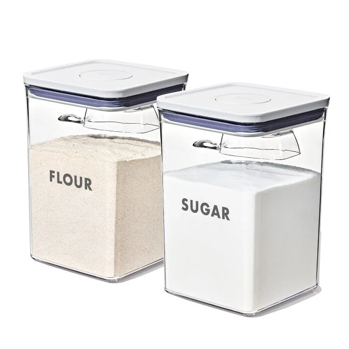 8-Piece Prelabeled Baking POP Container Set