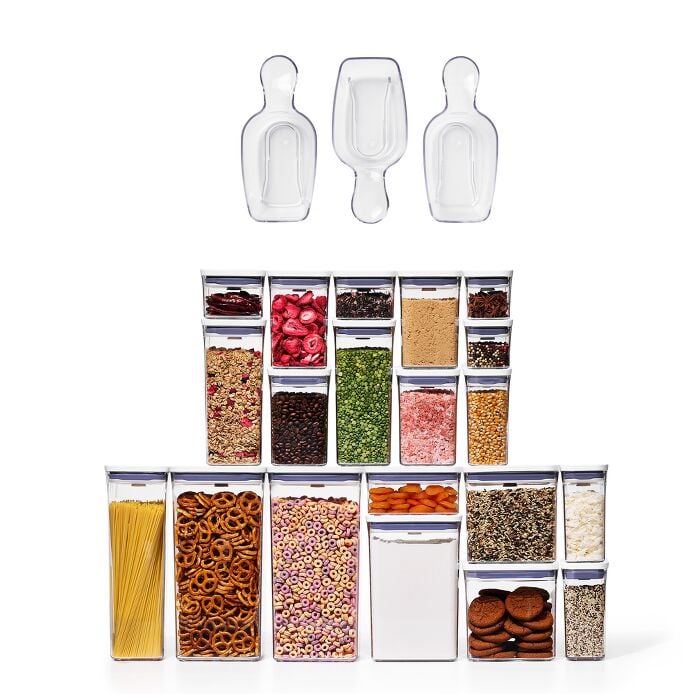 POP 3-Piece Scoop Set & 20-Piece POP Container Set Bundle