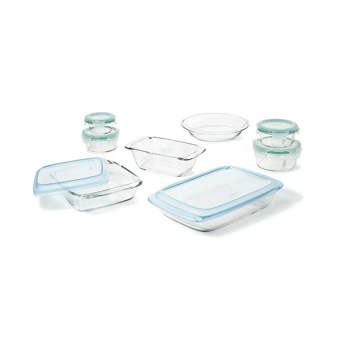 14-Piece Glass Bake. Serve & Store Set
