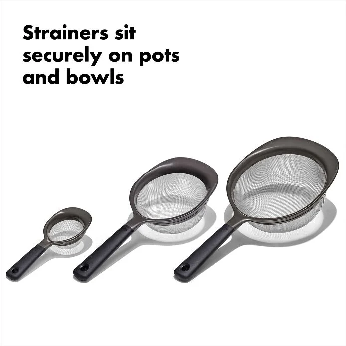 OXO Good Grips 3 Piece Strainer Set
