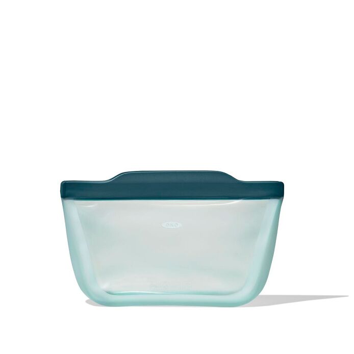 OXO Good Grips Silicone Reusable Bag - Stand-Up Quart (32 oz) - Lagoon