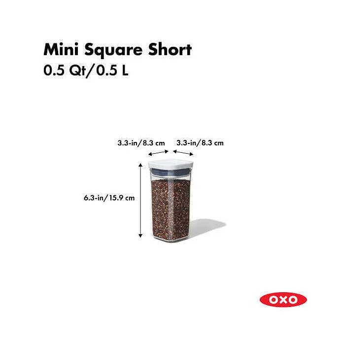 POP Container - Mini Square Short (05 Qt.)