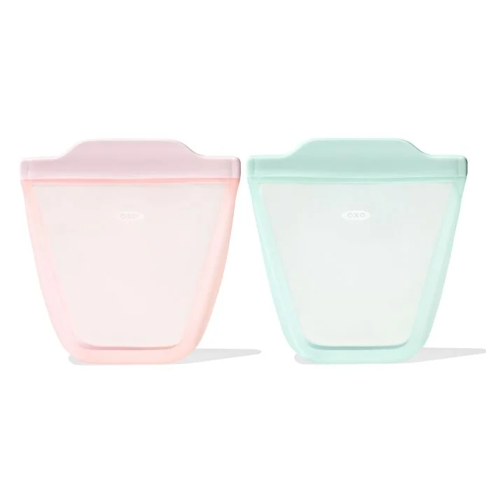 Tot Silicone Reusable Bag - 2-Piece Stand-Up Cup Set