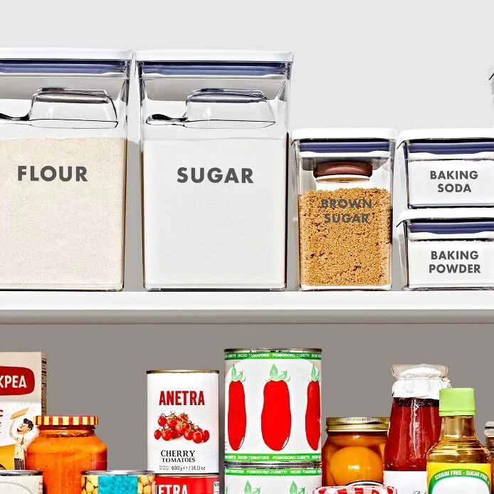 8-Piece Prelabeled Baking POP Container Set