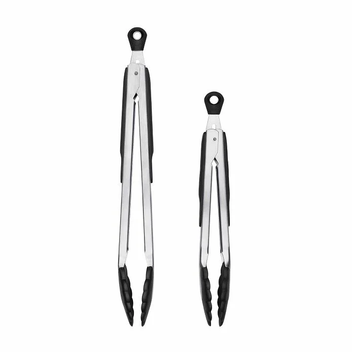 2-Piece Tongs with Nylon Heads Set