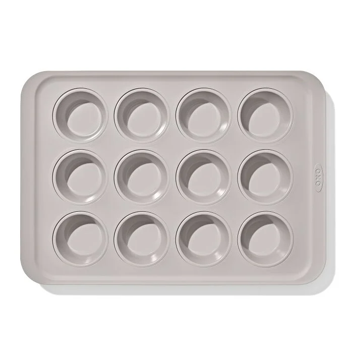 Non-Stick Pro Ceramic Coated Metal Bakeware 12 Cup Muffin Pan – Storm Blue