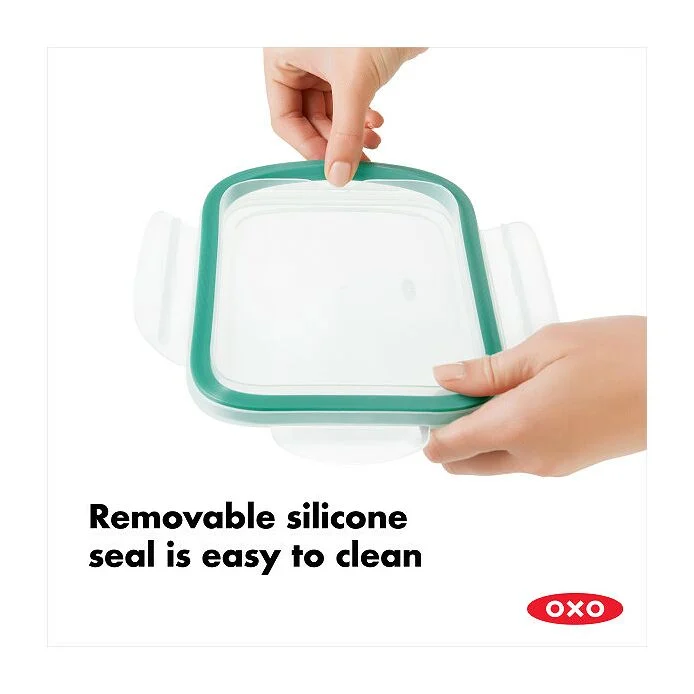 8 Piece SNAP Glass Round Container Set