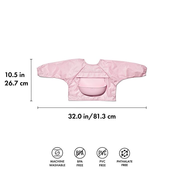 Sleeved Roll-Up Bib - Blossom