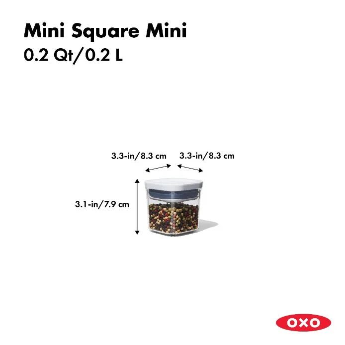 POP Container - Mini Square Mini (02 Qt.)