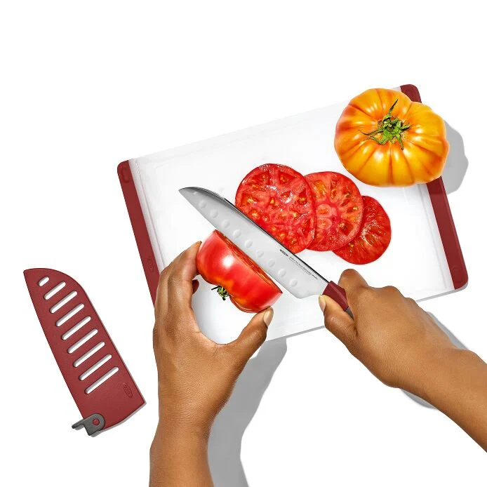 OXO Outdoor 5.5in/14cm Santoku Knife with Locking Sheath