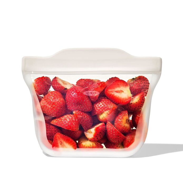 Silicone Reusable Bag - Stand-Up Snack (12 oz) – Oat