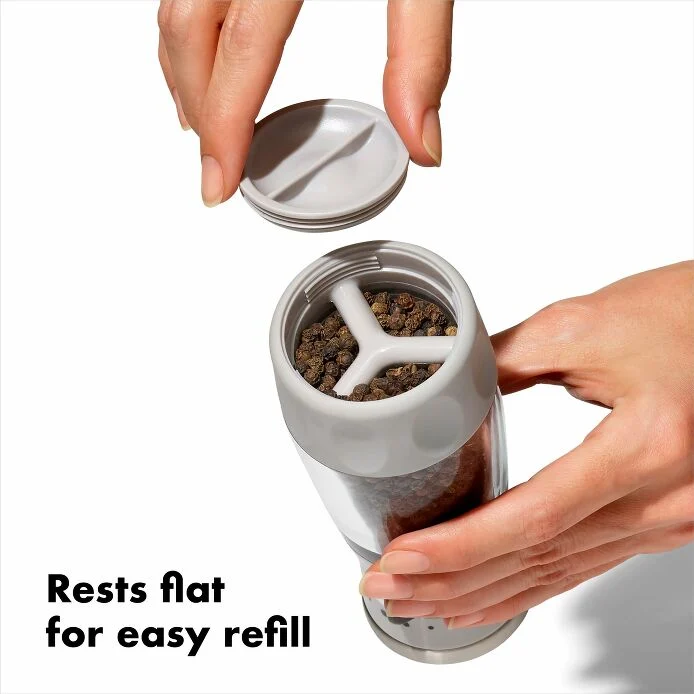 Contoured Mess-Free Pepper Grinder