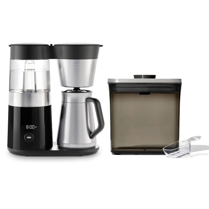 9-Cup Coffee Maker & Steel Coffee POP Container (1.7 Qt) with Scoop Bundle