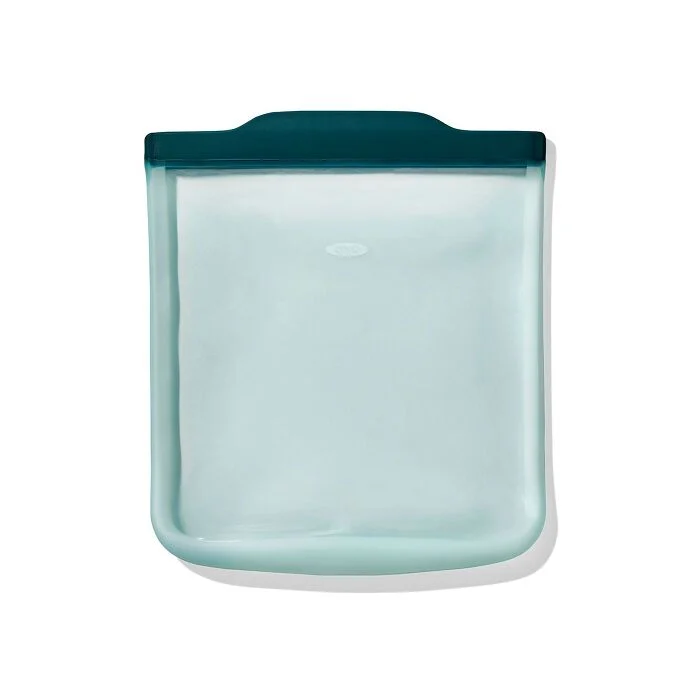 OXO Good Grips Silicone Reusable Bag - 4 Piece Starter Set - Oat/Lagoon